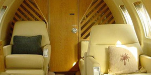 Hawker 750 view for Naples charter