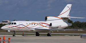 Falcon 50 view for Naples charter