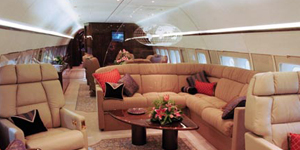 Boeing Business Jet (BBJ) view for Naples charter