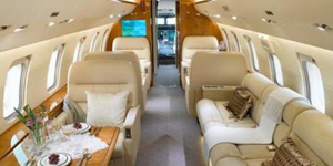Challenger 605 cabin for Naples charter