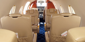 Beechjet 400A view for Naples charter