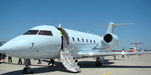 Challenger 601 view for Naples charter