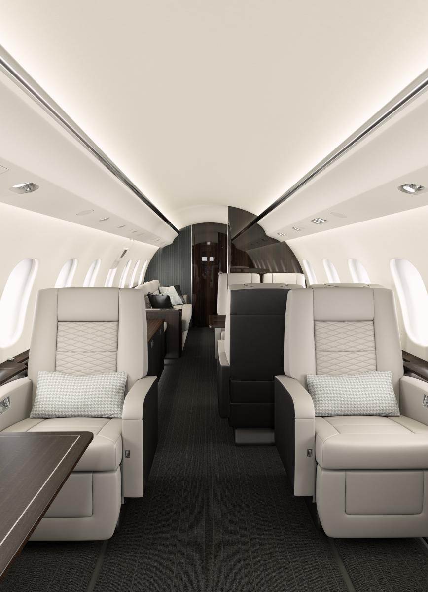 Global 6000 view for Naples charter