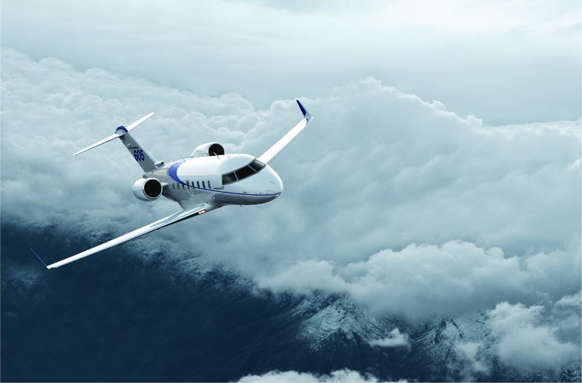 Challenger 605 view for Naples charter