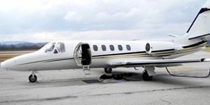 Cessna Citation II view for Naples charter