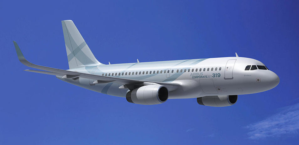 Airbus ACJ319 vip airliner for Naples charter