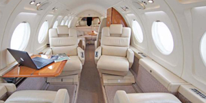 Falcon 50 view for Naples charter