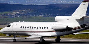 Falcon 900 view for Naples charter