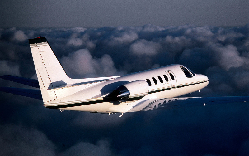 Cessna Citation II view for Naples charter