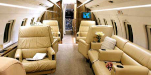 Challenger 601 view for Naples charter