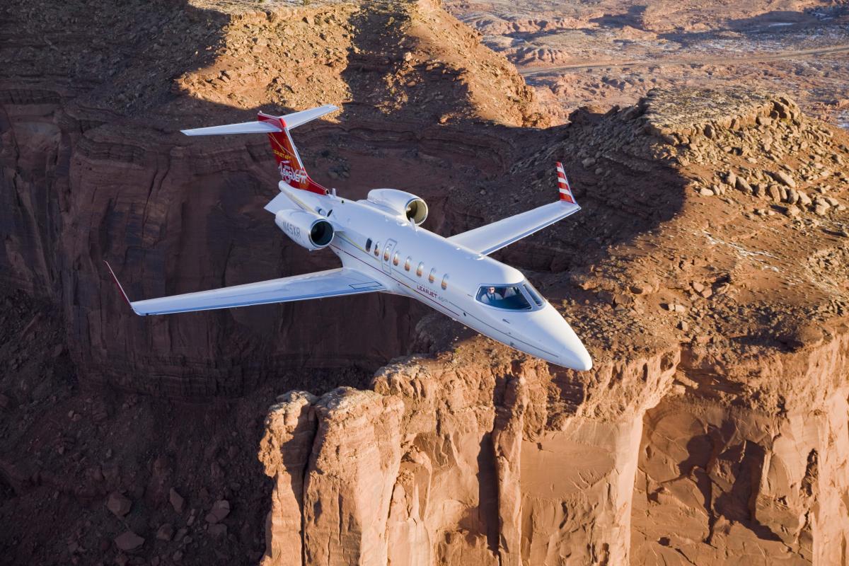 Learjet 45 view for Naples charter