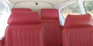 Piper PA-23 Aztec view for Naples charter