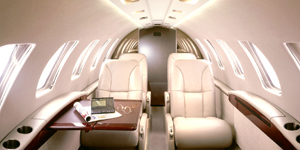 Cessna Citation CJ2 cabin for Naples charter