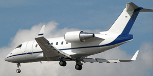 Challenger 600 view for Naples charter