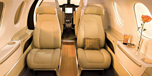 Embraer Phenom 100 view for Naples charter