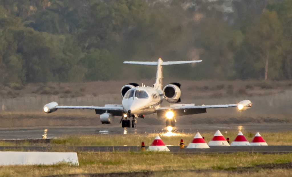 Learjet 35 view for Naples charter