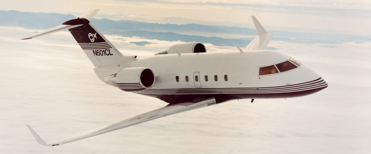 Challenger 601 heavy jet for Naples charter