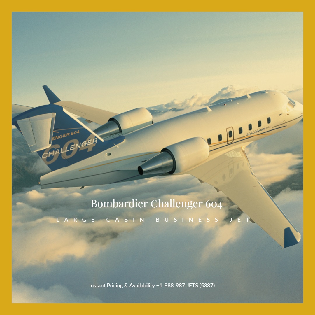 Challenger 604 heavy jet for Naples charter