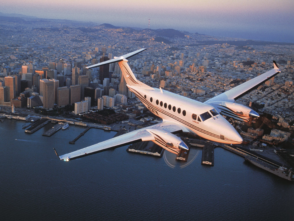King Air 200 view for Naples charter