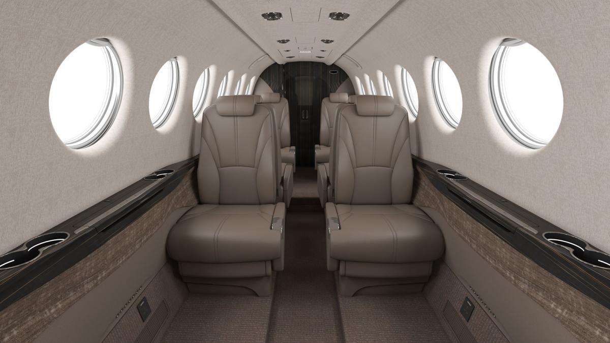 Beechcraft King Air 360 view for Naples charter