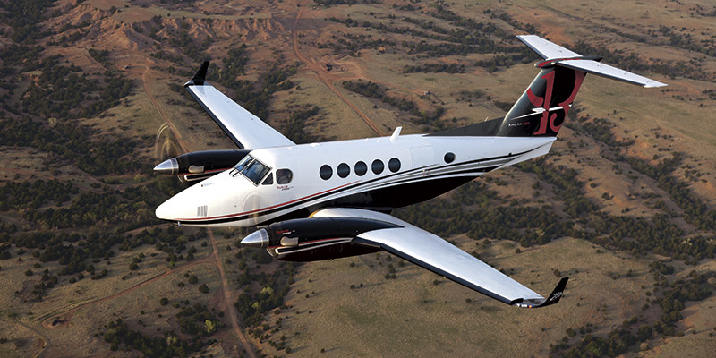 Beechcraft King Air 250 view for Naples charter