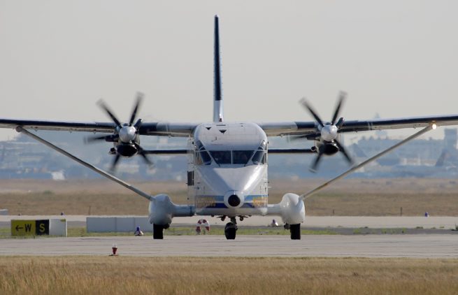 Shorts 360 cargo aircraft for Naples charter