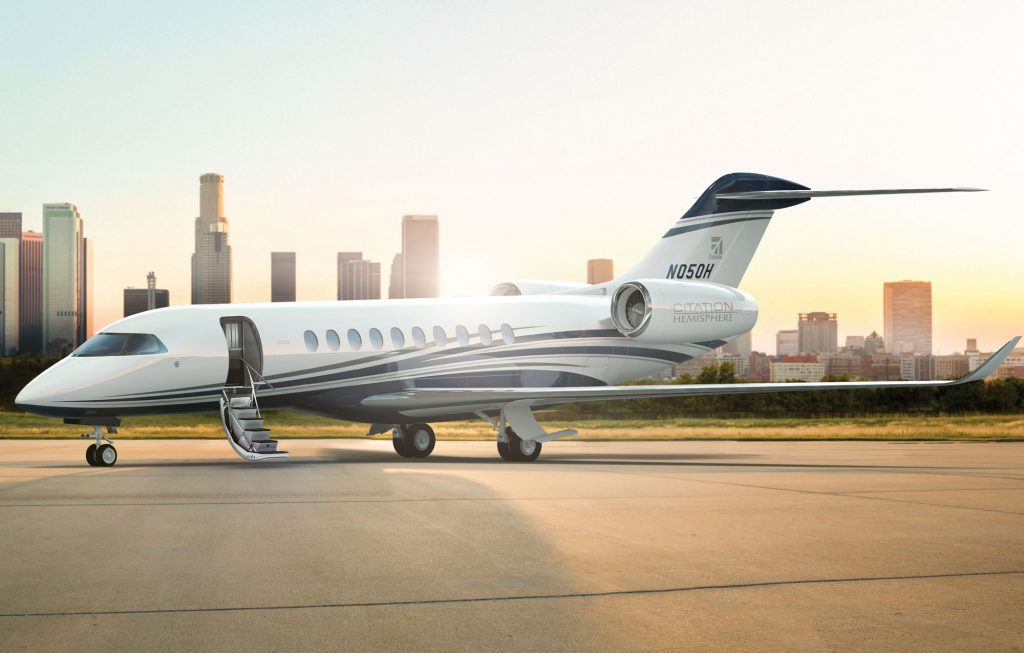 Cessna Citation Hemisphere heavy jet for Naples charter