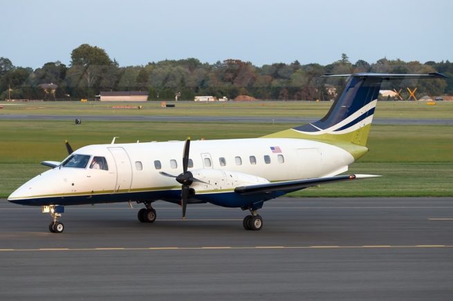 Embraer EMB-120 Brasilia cargo aircraft for Naples charter