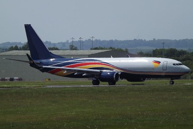Boeing 737-800BCF cargo aircraft for Naples charter