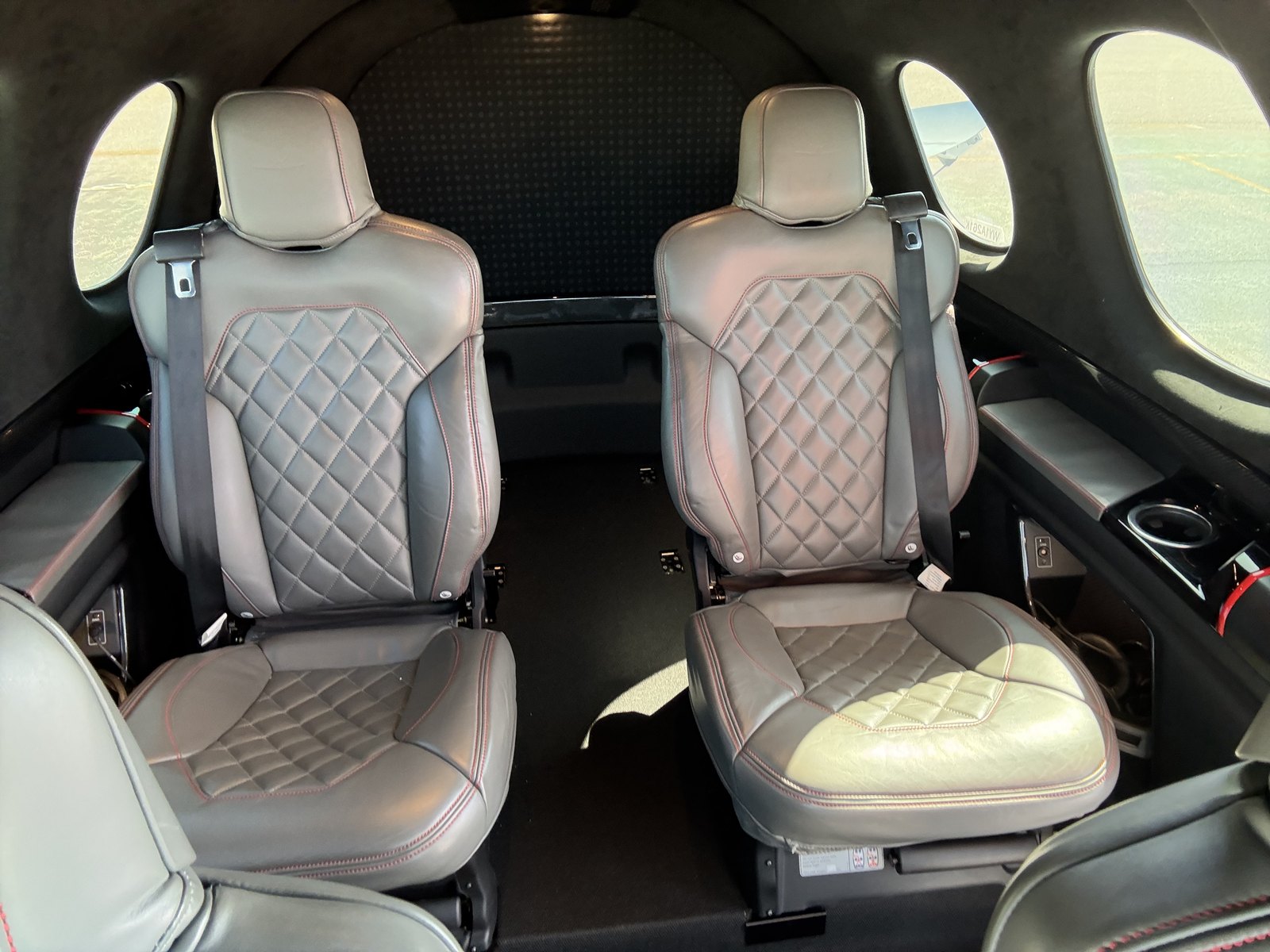 Cirrus Vision Jet SF50 rear cabin seats for Naples charter
