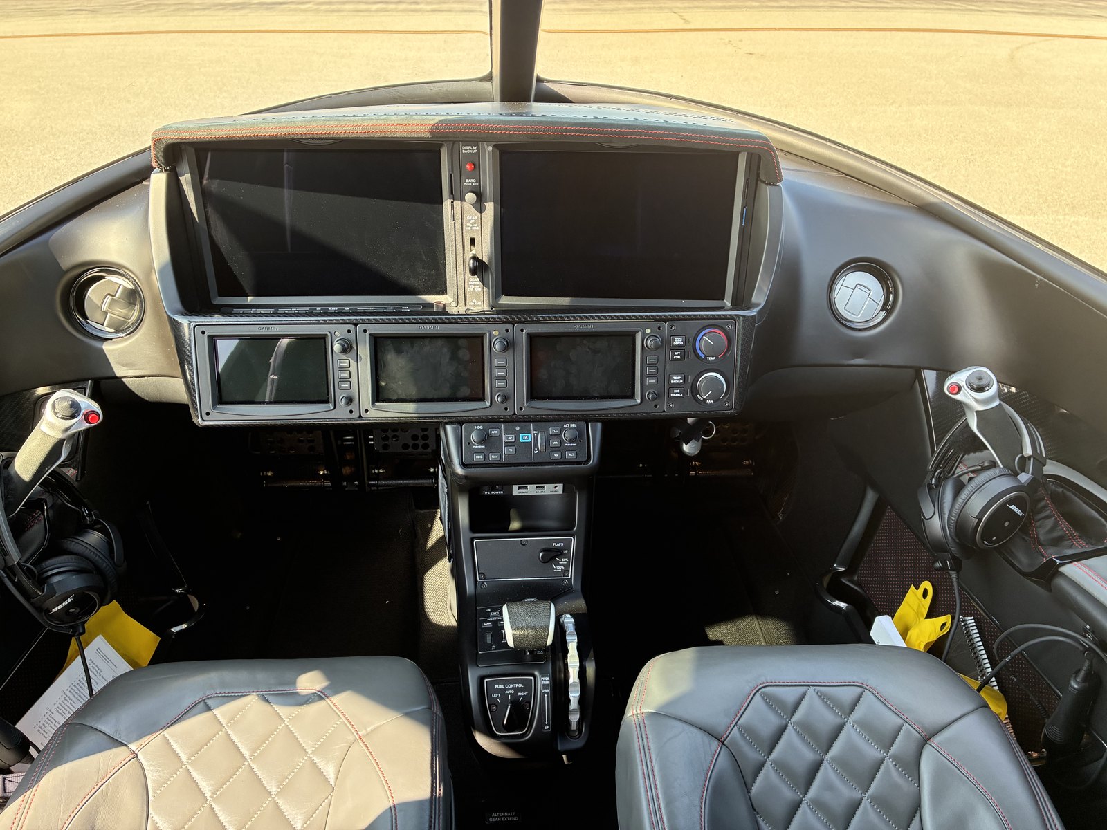 Cirrus Vision Jet SF50 cockpit for Naples charter