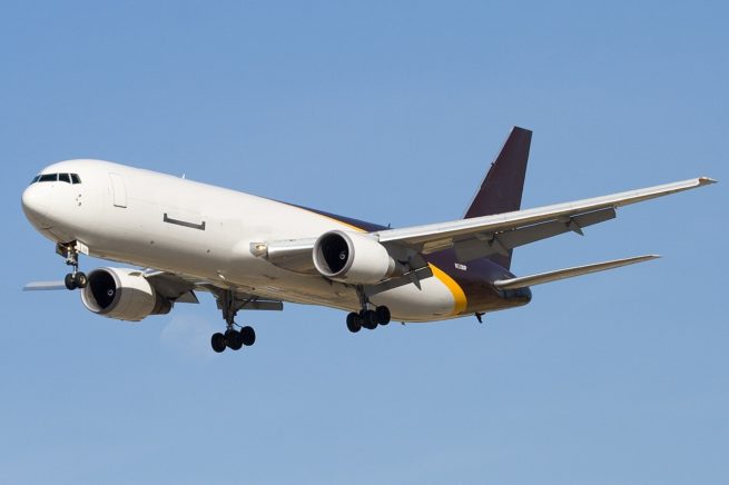 Boeing 767 Freighter cargo aircraft for Naples charter