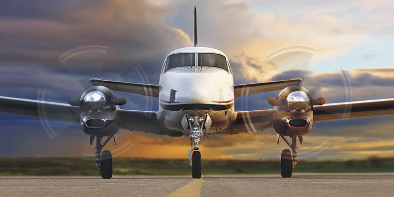 Beechcraft King Air C90GTx view for Naples charter